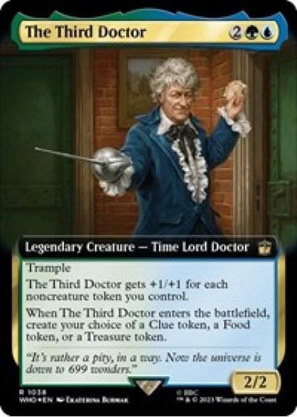 The Third Doctor (Extended Art) (Surge Foil) Foil