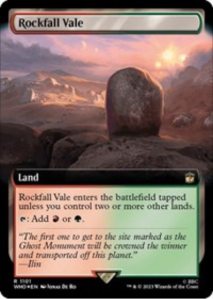 Rockfall Vale (Extended Art) (Surge Foil) Foil