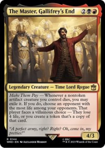 The Master, Gallifrey's End Foil