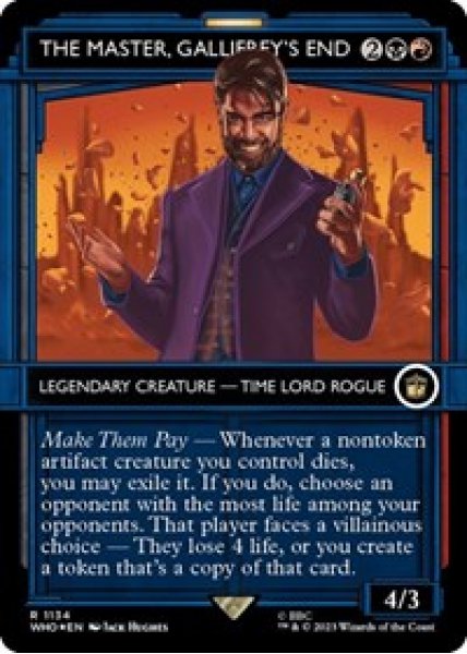 The Master, Gallifrey's End (Showcase) (Surge Foil) Foil