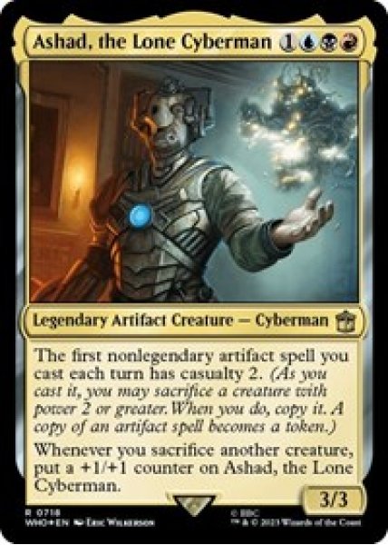 Ashad, the Lone Cyberman (Surge Foil) Foil