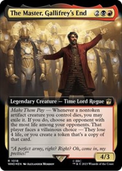 The Master, Gallifrey's End (Extended Art) (Surge Foil) Foil