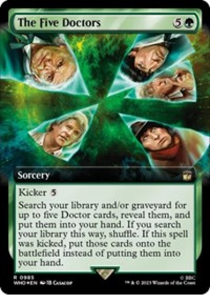 The Five Doctors (Extended Art) (Surge Foil) Foil