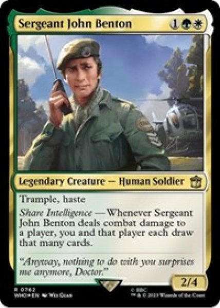 Sergeant John Benton (Surge Foil) Foil