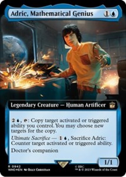 Adric, Mathematical Genius (Extended Art) (Surge Foil) Foil