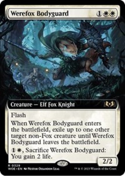 Werefox Bodyguard (Extended Art) - Foil