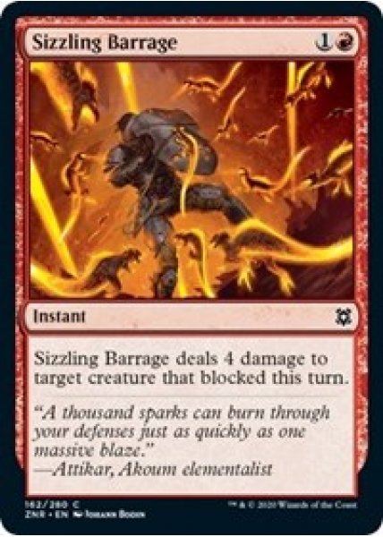 Sizzling Barrage - Foil