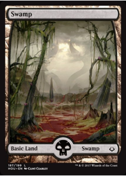 Swamp (187) - Full Art - Foil