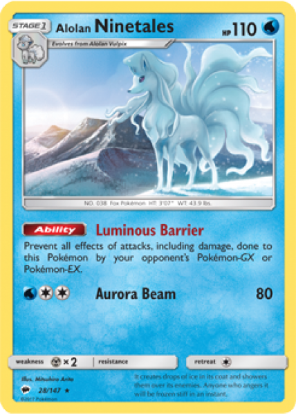 Alolan Ninetales 28/147 - Reverse Holo