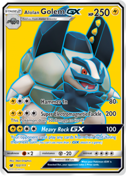 Alolan Golem-GX 102/111