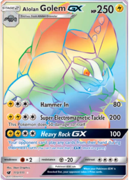 Alolan Golem-GX 113/111