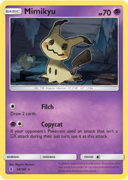 Mimikyu 58/145 - Reverse Holo