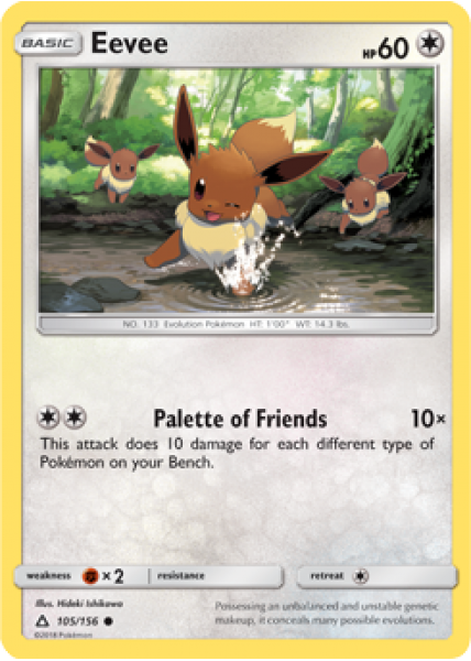 Eevee 105/156 - Reverse Holo