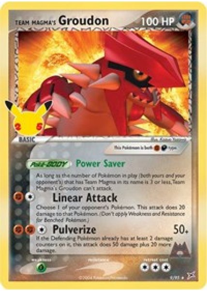 Team Magma's Groudon 9/95 - Holo