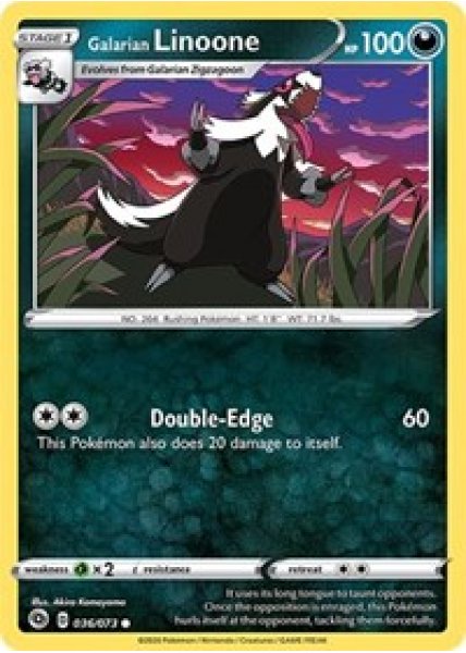 Galarian Linoone 36/73 - Reverse Holo