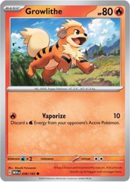 Growlithe 058/165