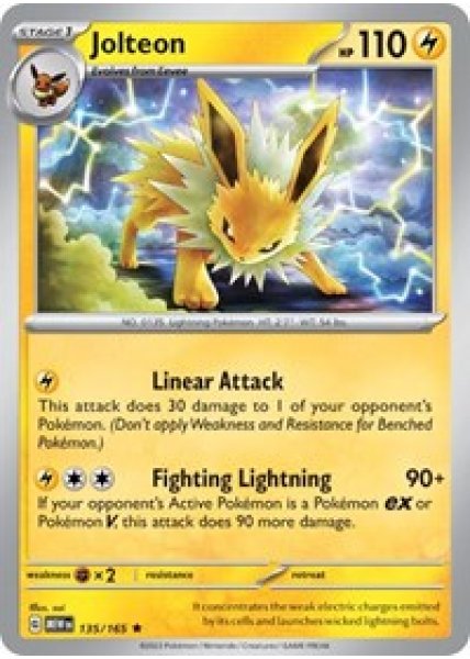 Jolteon 135/165 - Holofoil