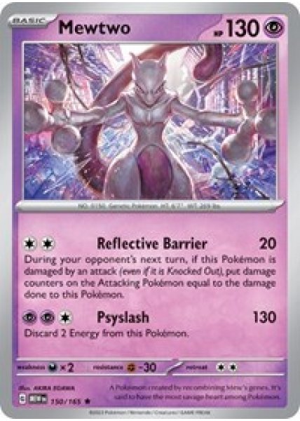 Mewtwo 150/165 - Holofoil