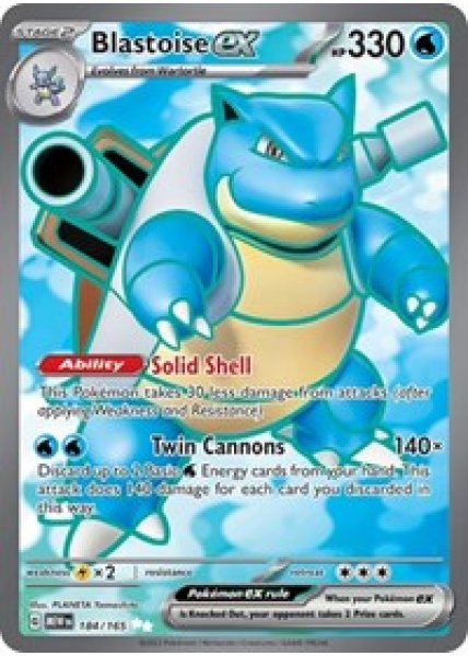 Blastoise ex - 184/165 - Holofoil