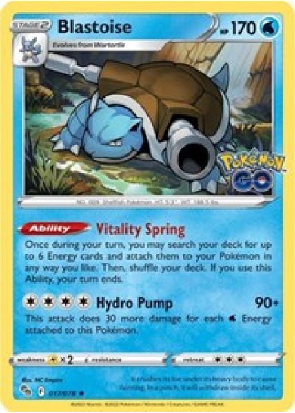 Blastoise 017/078 - Reverse Holo