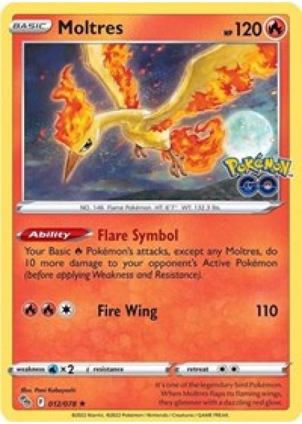 Moltres 012/078 - Reverse Holo