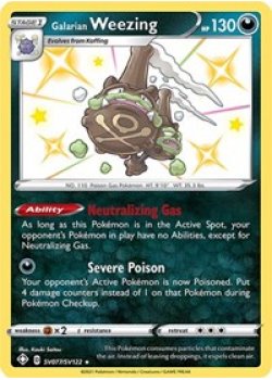 Galarian Weezing SV077/SV122 - Holo