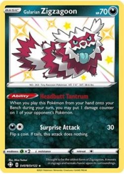 Galarian Zigzagoon SV078/SV122 - Holo