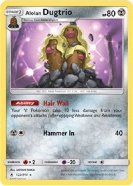 Alolan Dugtrio 122/214 - Reverse Holo