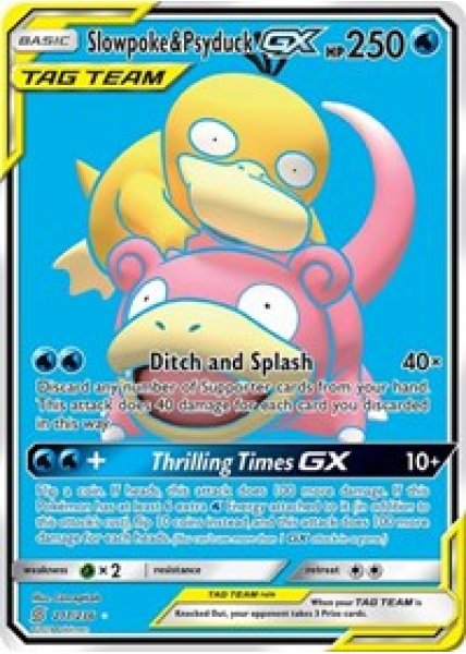 Slowpoke & Psyduck GX  217/236 - Holo