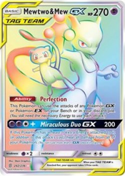 Mewtwo & Mew GX  242/236 - Holo