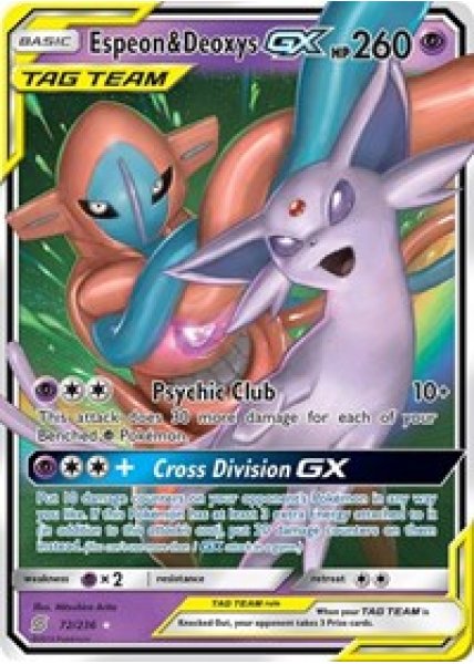 Espeon & Deoxys GX 72/236 - Holo