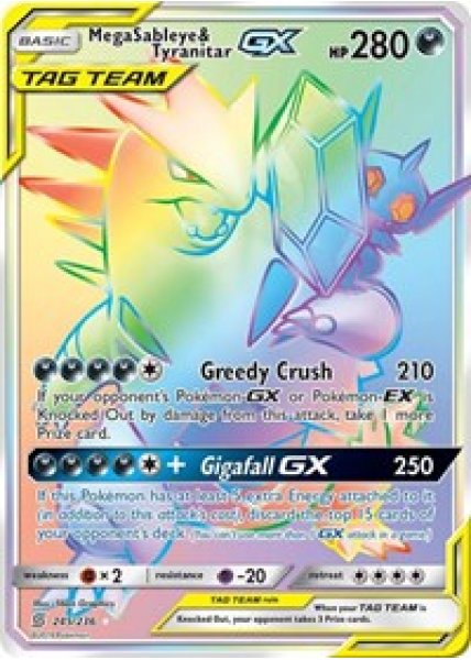 Mega Sableye & Tyranitar GX  245/236 - Holo