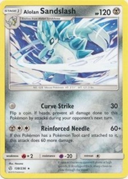 Alolan Sandslash 138/236/ - Reverse Holo