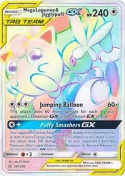 Mega Lopunny & Jigglypuff GX  261/236 - Holo