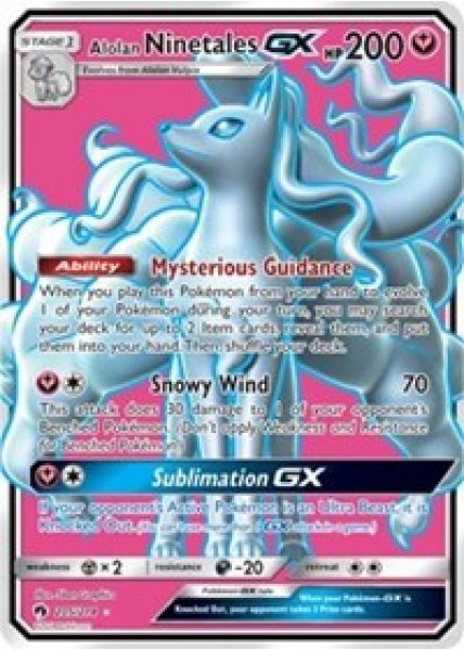 Alolan Ninetales GX  205/214 - Holo