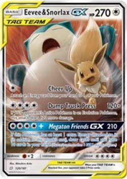 Eevee & Snorlax GX 120/181 - Holo