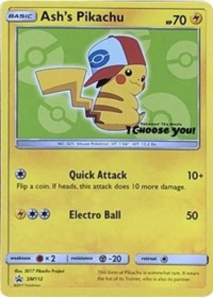 Ash's Pikachu - SM112 