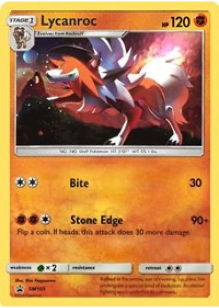 Lycanroc - SM105 - Holo