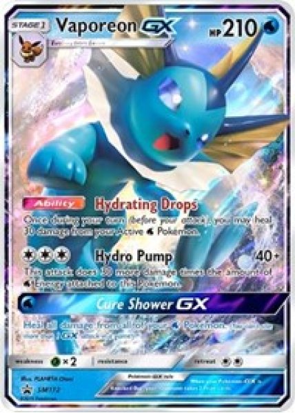 Vaporeon GX - SM172 - Holo