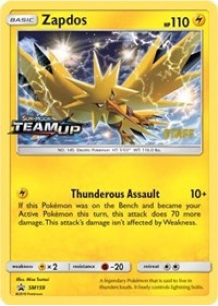 Zapdos - SM159 [Staff] - Holo