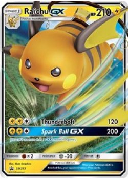 Raichu GX - SM213 - Holo