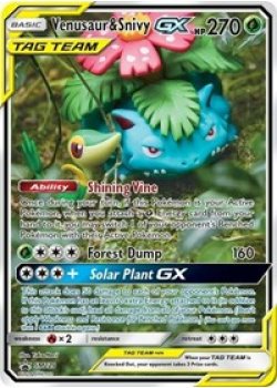 Venusaur & Snivy GX - SM229 - Holo