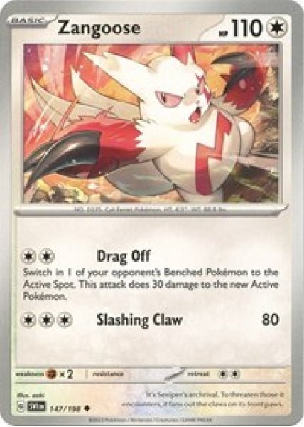 Zangoose - 147/198 147/198 - Reverse Holo