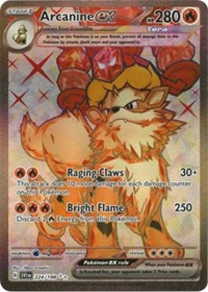 Arcanine ex - 224/198 224/198 - Holo