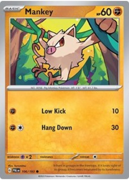 Mankey 106/193 - Reverse Holo