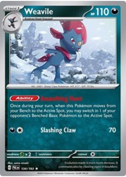 Weavile 134/193 - Holo