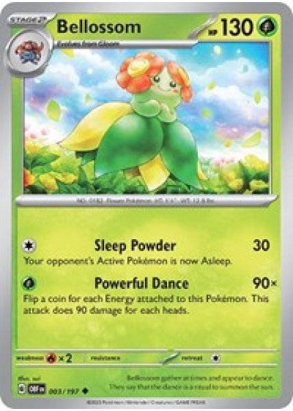 Bellossom 003/197 Reverse Holo