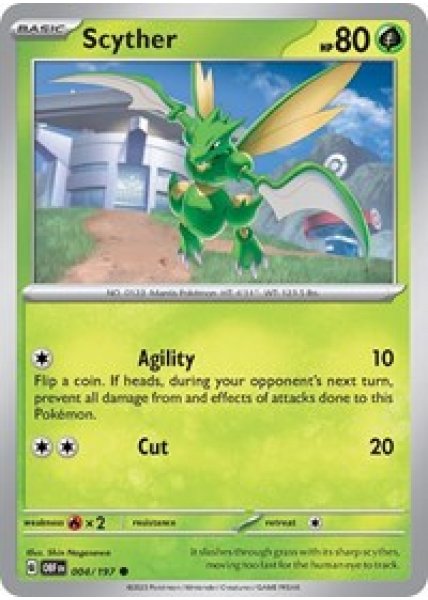 Scyther 004/197 Reverse Holo