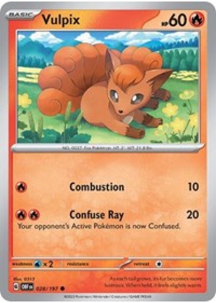 Vulpix 028/197 Reverse Holo