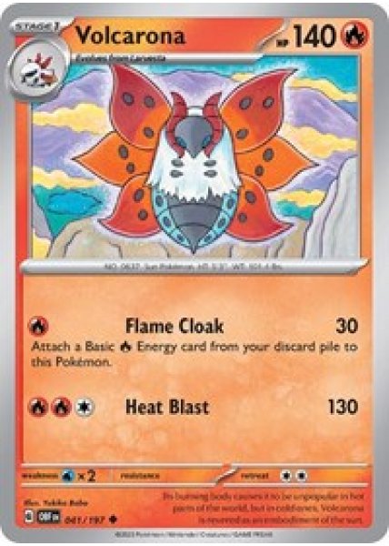 Volcarona 041/197 Reverse Holo